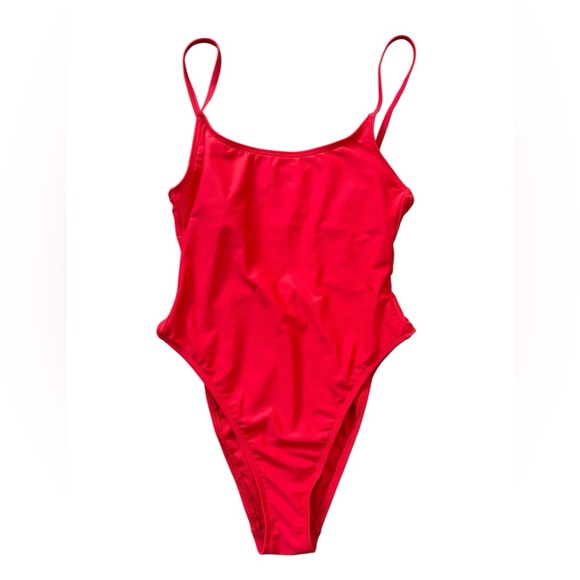 wild fable Other - XS Wild Fable Red Extra High Leg Cheeky One Piece Swimsuit New